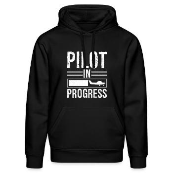 Pilot In progress - Stanley/Stella Unisex Bio-Hoodie DRUMMER  - Schwarz - Vorne - Marisol (170cm) & Nik (191cm)