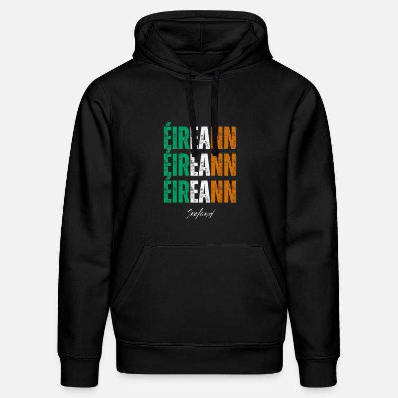 Drapeau de l’Irlande, Irish Pride - Sweat à capuche bio DRUMMER Stanley/Stella Unisexe - noir