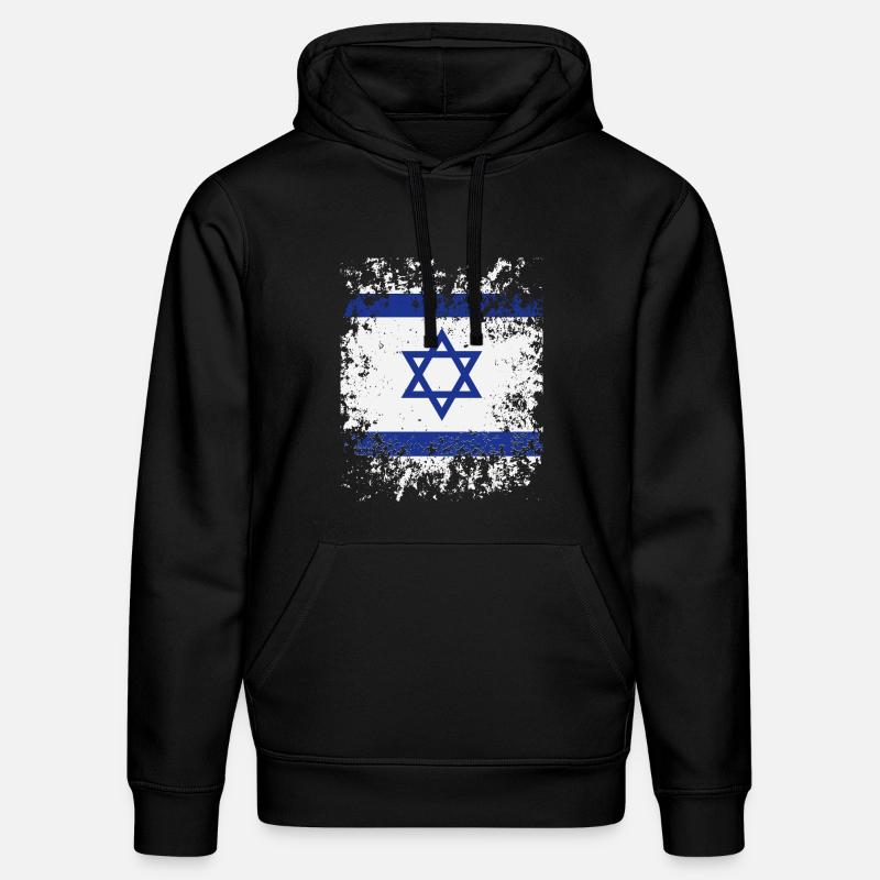 Fierté israélienne, drapeau d’Israël - Sweat à capuche bio DRUMMER Stanley/Stella Unisexe - noir