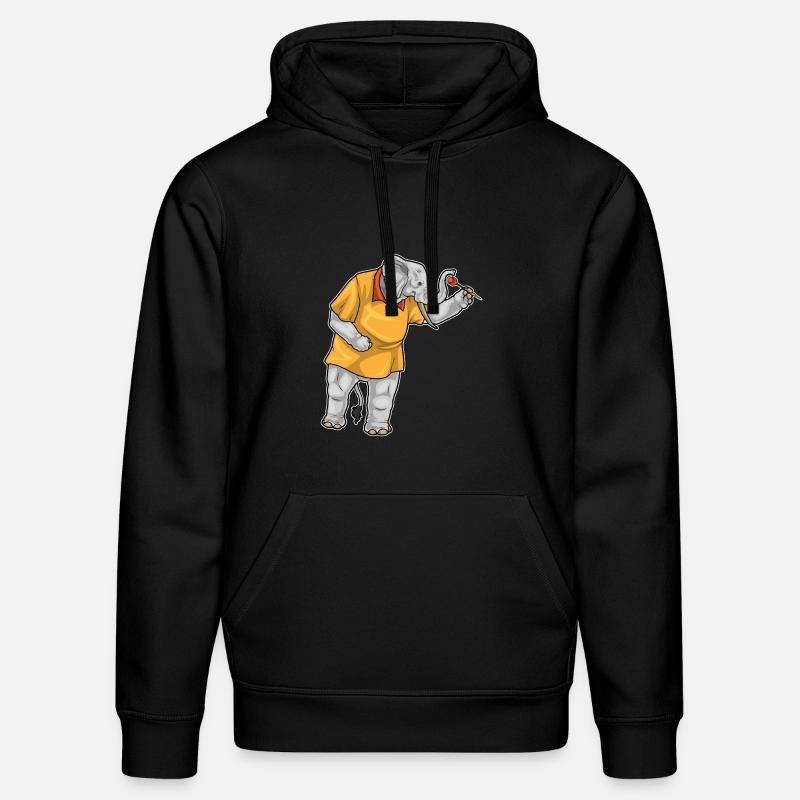 Fléchette éléphant Fléchette - Sweat à capuche bio DRUMMER Stanley/Stella Unisexe - noir