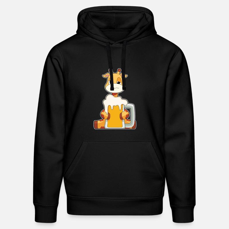 Giraffe Bierkrug Bier - Stanley/Stella Unisex Bio-Hoodie DRUMMER  - Schwarz