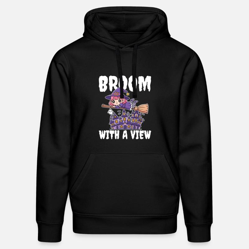 BALAI AVEC VUE - WITCH HALLOWEEN - Sweat à capuche bio DRUMMER Stanley/Stella Unisexe - noir