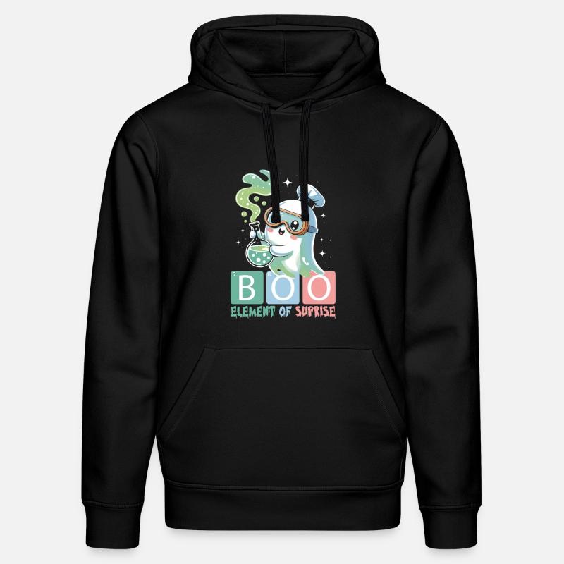 Fantôme mignon Halloween Automne - Sweat à capuche bio DRUMMER Stanley/Stella Unisexe - noir