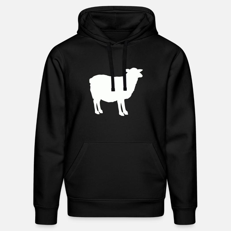 Silhouette de mouton - Sweat à capuche bio DRUMMER Stanley/Stella Unisexe - noir
