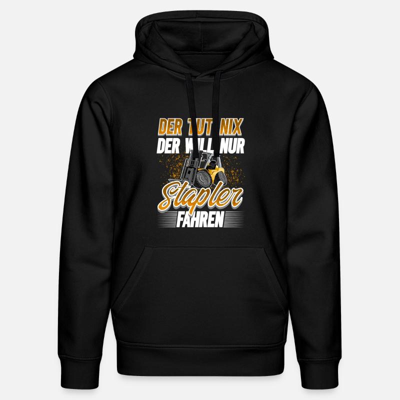 Staplerfahrer Lagerist - Stanley/Stella Unisex Bio-Hoodie DRUMMER - Schwarz