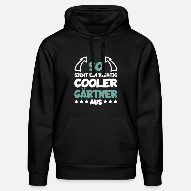 Jardinier vraiment cool drôle dire cadeau - Sweat à capuche bio DRUMMER Stanley/Stella Unisexe - noir