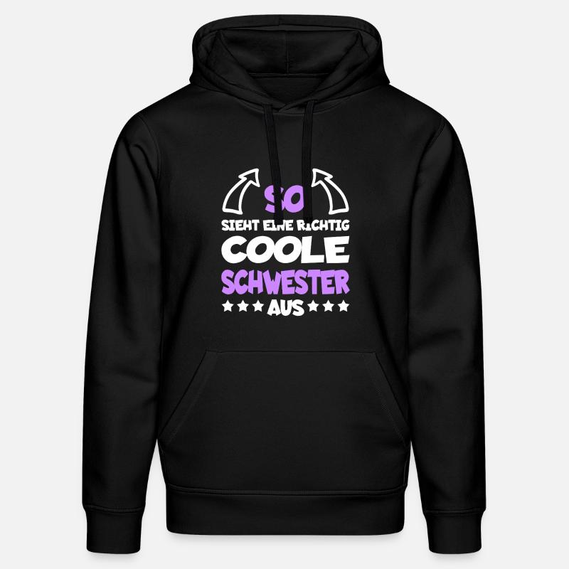 richtigcooleschwesterspreaddew1 - Stanley/Stella Unisex Bio-Hoodie DRUMMER  - Schwarz