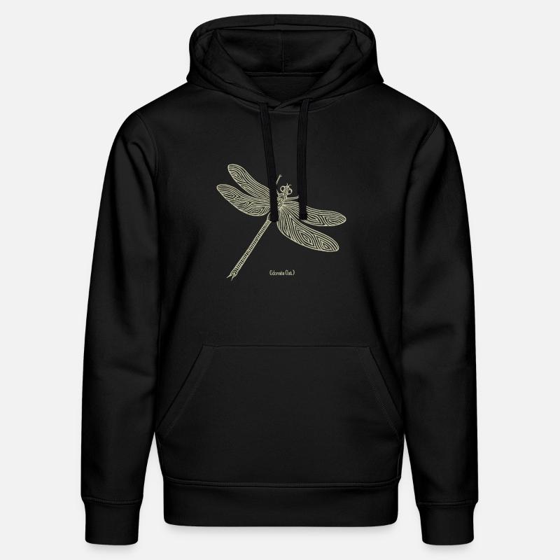 Libellule Odonate - Sweat à capuche bio DRUMMER Stanley/Stella Unisexe - noir