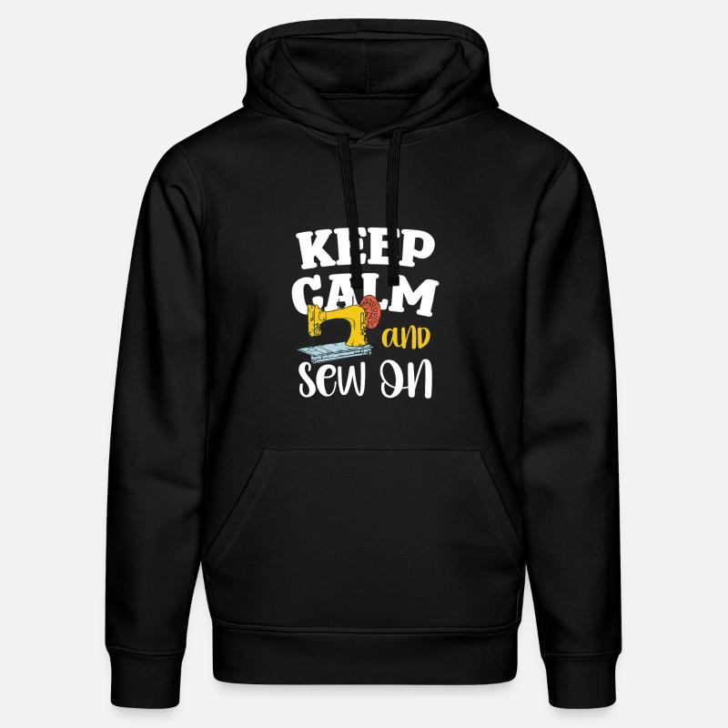 Keep Calm and Sew On - Stanley/Stella Unisex Bio-Hoodie DRUMMER  - Schwarz