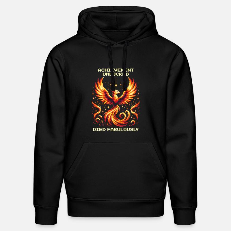 Succès débloqué : Mort fabuleuse | JDR - Sweat à capuche bio DRUMMER Stanley/Stella Unisexe - noir