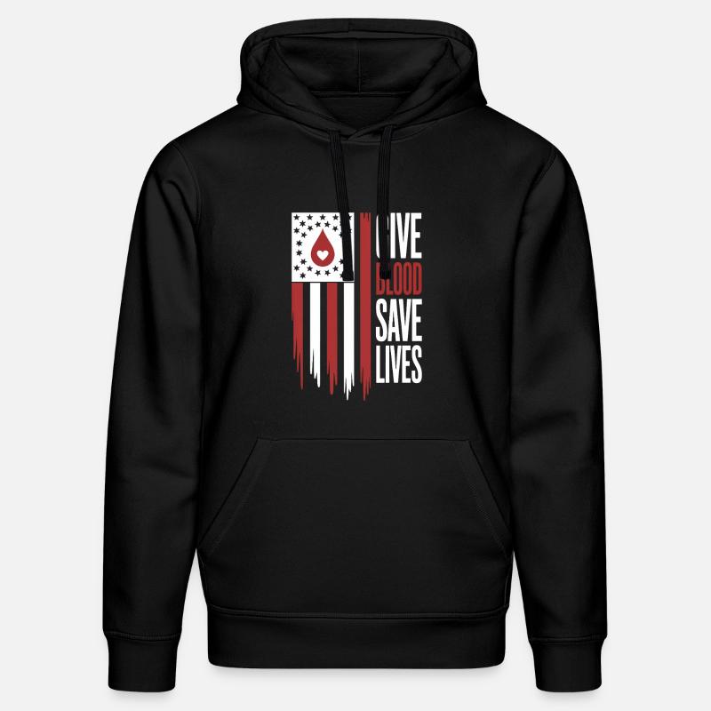 Blutspender Blutspende - Stanley/Stella Unisex Bio-Hoodie DRUMMER  - Schwarz