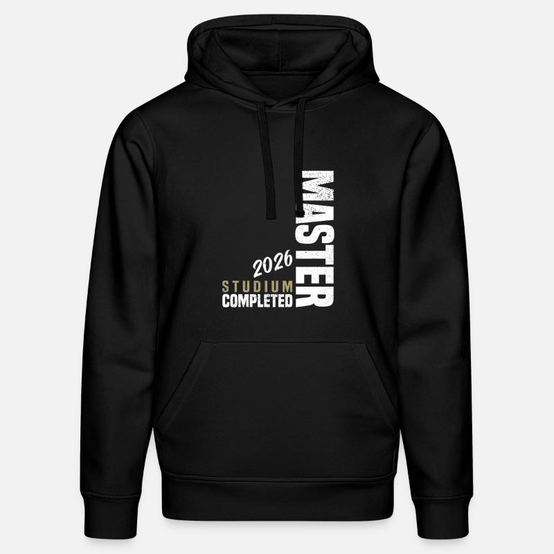 Master Studium Abschluss 2026 - Stanley/Stella Unisex Bio-Hoodie DRUMMER  - Schwarz