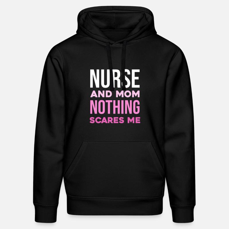Krankenschwester und Mutter: Unerschrocken - Stanley/Stella Unisex Bio-Hoodie DRUMMER  - Schwarz