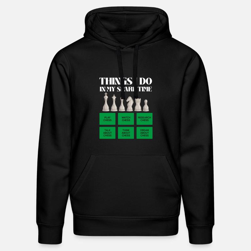 Schachzeit in der Freizeit - Stanley/Stella Unisex Bio-Hoodie DRUMMER  - Schwarz