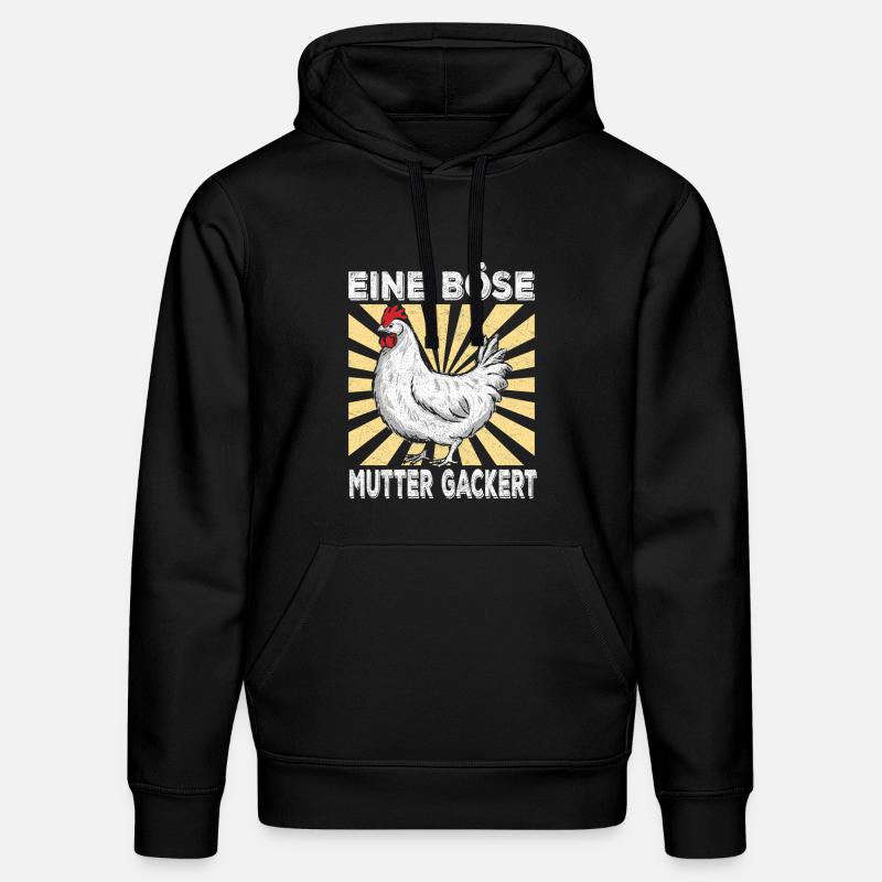 Une mère maléfique ricane - Sweat à capuche bio DRUMMER Stanley/Stella Unisexe - noir