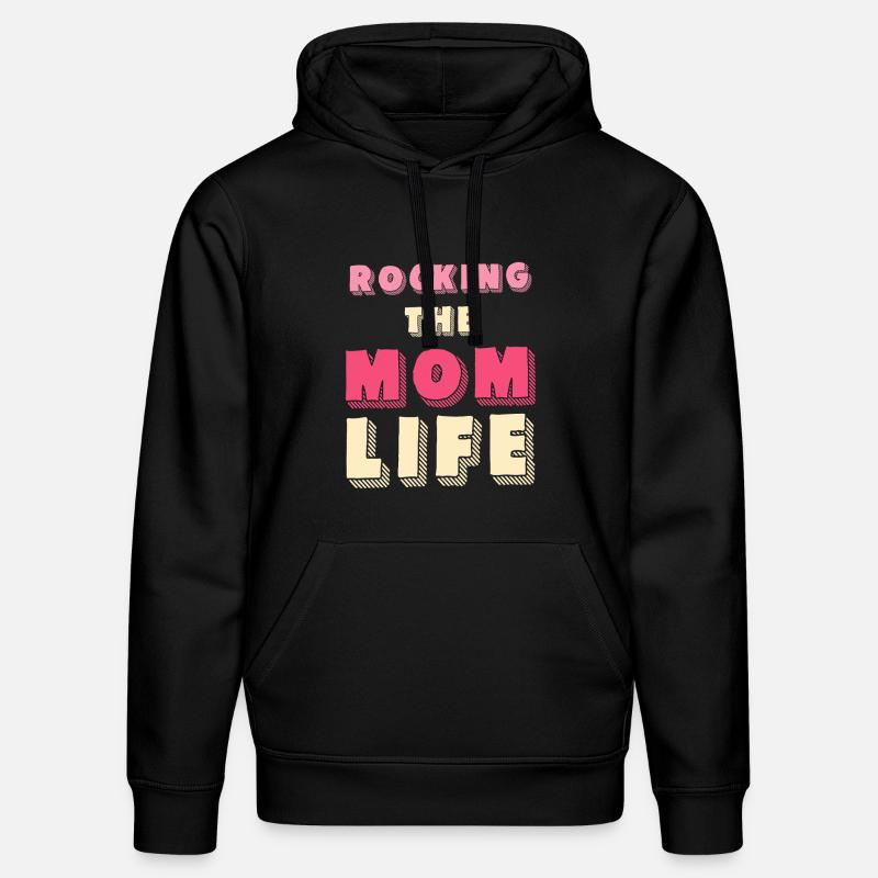 Chemise Vie de Mère - Sweat à capuche bio DRUMMER Stanley/Stella Unisexe - noir