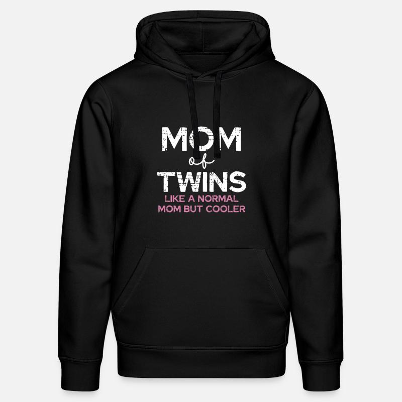Maman de jumeaux – Diction cool - Sweat à capuche bio DRUMMER Stanley/Stella Unisexe - noir
