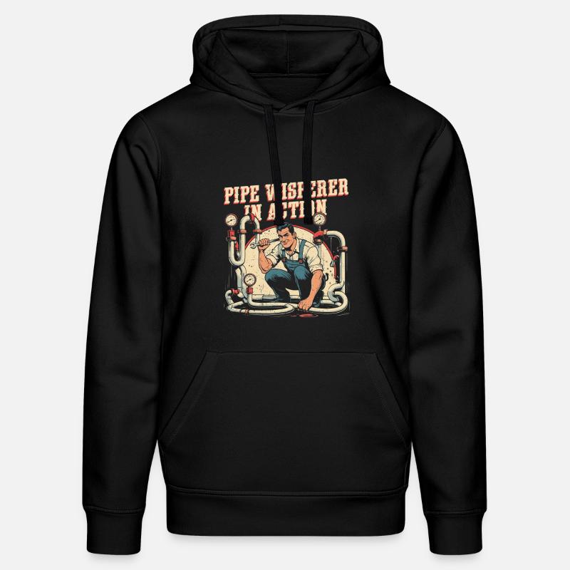 Pipe Layer Pipe Builder Pipe Whisperer - Sweat à capuche bio DRUMMER Stanley/Stella Unisexe - noir