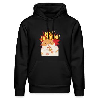 Holy Jabroni - Stanley/Stella DRUMMER Unisex Organic Hoodie - black - Front - Marisol (170cm) & Nik (191cm)