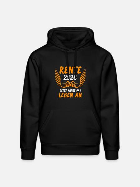 Rente 2026 Ruhestand Rentner Rentnerin - Stanley/Stella Unisex Bio-Hoodie DRUMMER  - Schwarz