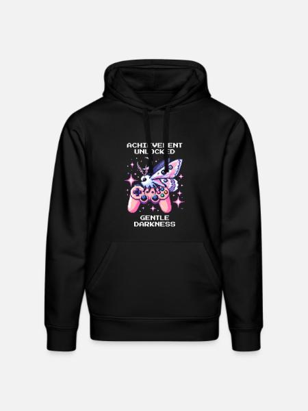 Gentle Darkness Unlocked | Soft Goth - Stanley/Stella DRUMMER Unisex Organic Hoodie - black