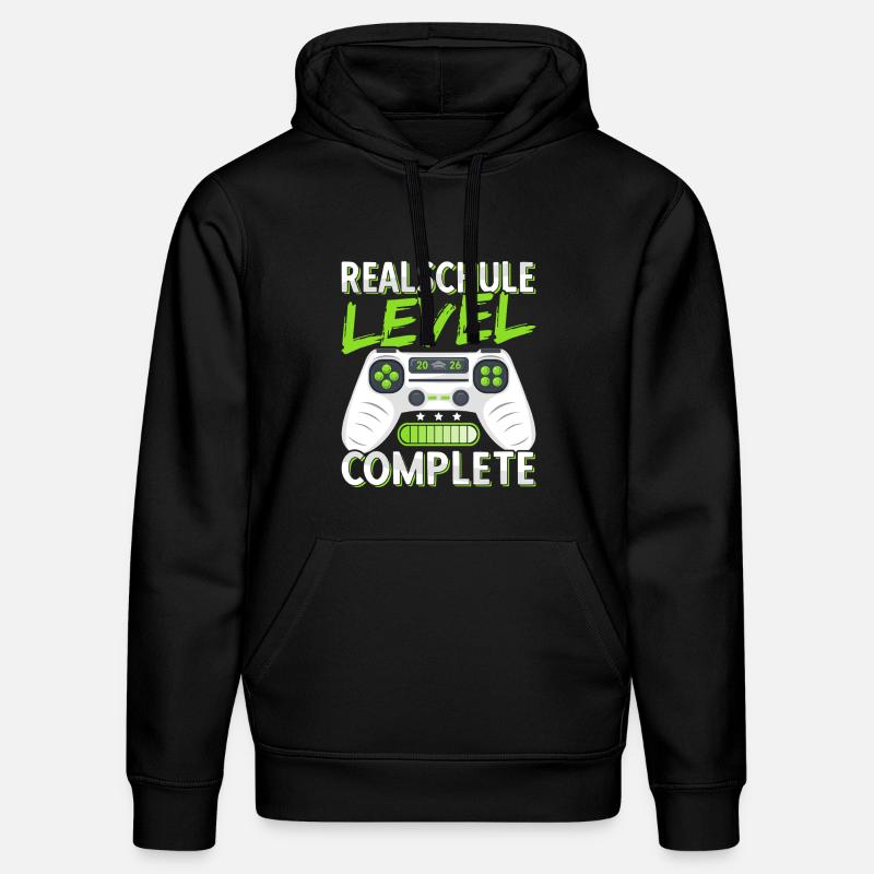 Realschule Abschluss 2026 Realschulabschluss Junge - Stanley/Stella Unisex Bio-Hoodie DRUMMER  - Schwarz