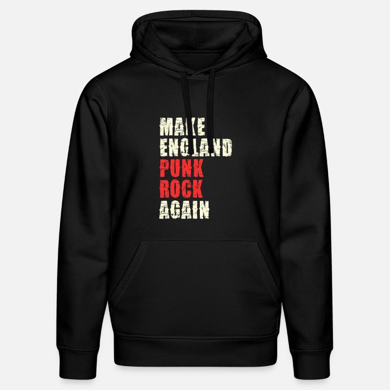 Make England Punk Rock Again - Stanley/Stella Unisex Bio-Hoodie DRUMMER - Schwarz