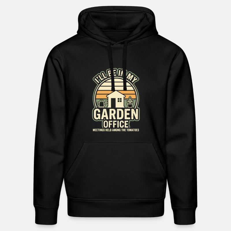Jardin Bureau, Expression humoristique Jardin - Sweat à capuche bio DRUMMER Stanley/Stella Unisexe - noir