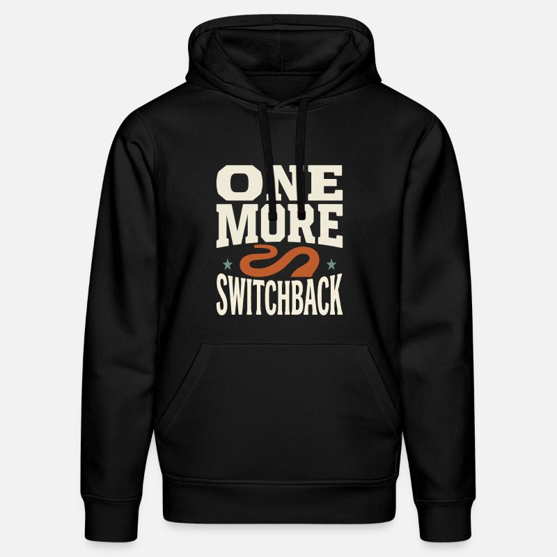 Endnu et Switchback Serpentine-design - Stanley/Stella DRUMMER økologisk unisex-hoodie - sort