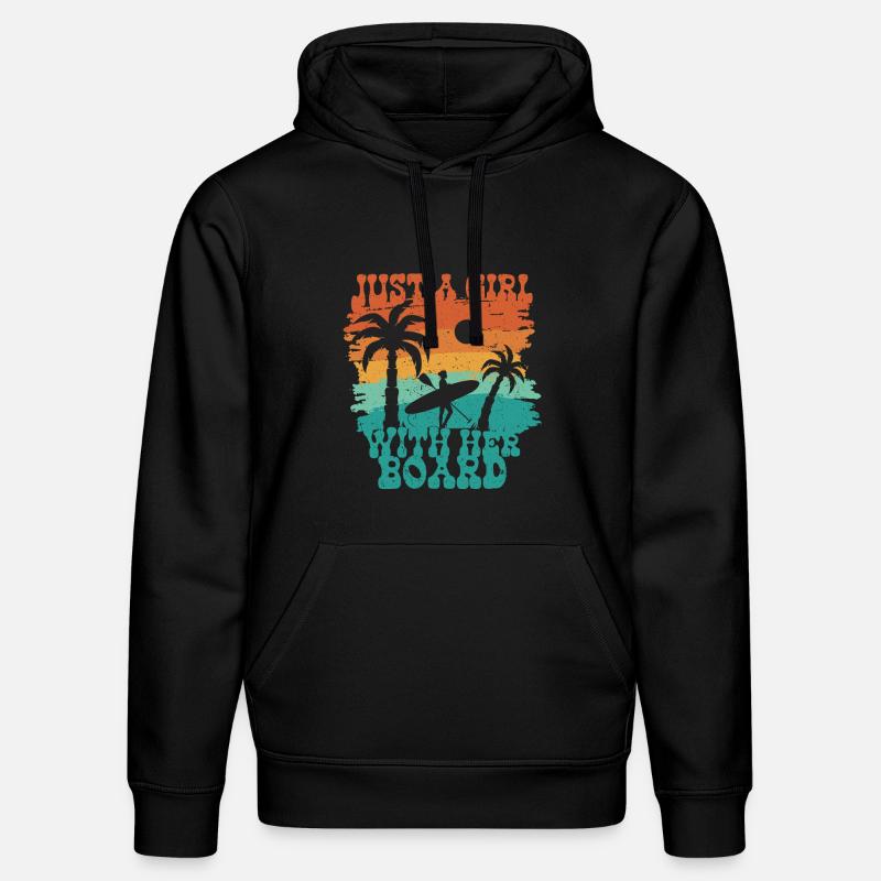 Stand up Paddle - Sweat à capuche bio DRUMMER Stanley/Stella Unisexe - noir