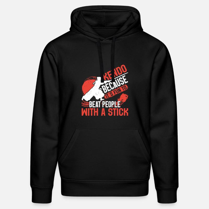 Kendo Épéiste Samouraï Ninja Sinobi Kenjutsu - Sweat à capuche bio DRUMMER Stanley/Stella Unisexe - noir