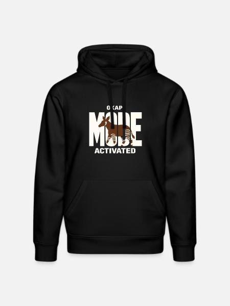 Okapi-liebhaber Okapi-tier Seltene Tierweltliebe - Stanley/Stella Unisex Bio-Hoodie DRUMMER - Schwarz