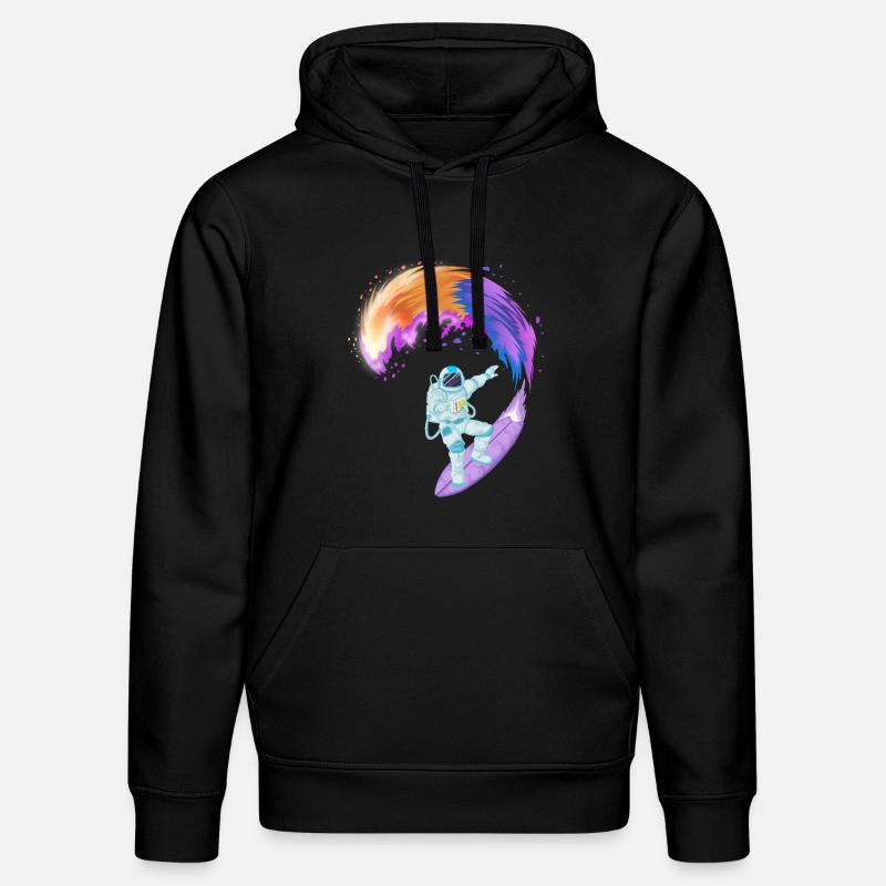 Chemise spatiale de surf d’astronaute - Sweat à capuche bio DRUMMER Stanley/Stella Unisexe - noir
