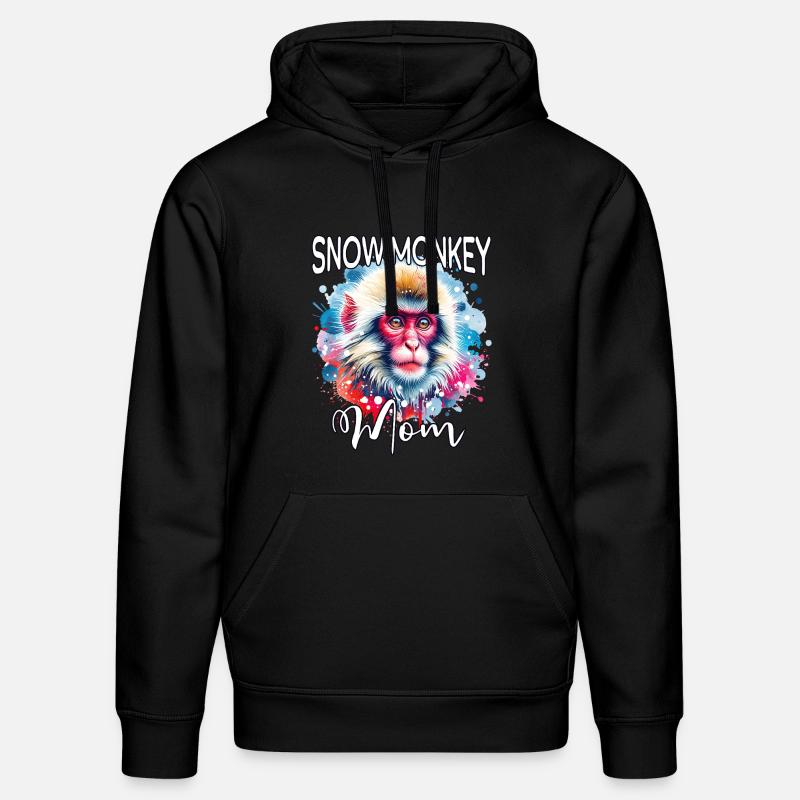 Schneeaffe Mama - Stanley/Stella Unisex Bio-Hoodie DRUMMER - Schwarz