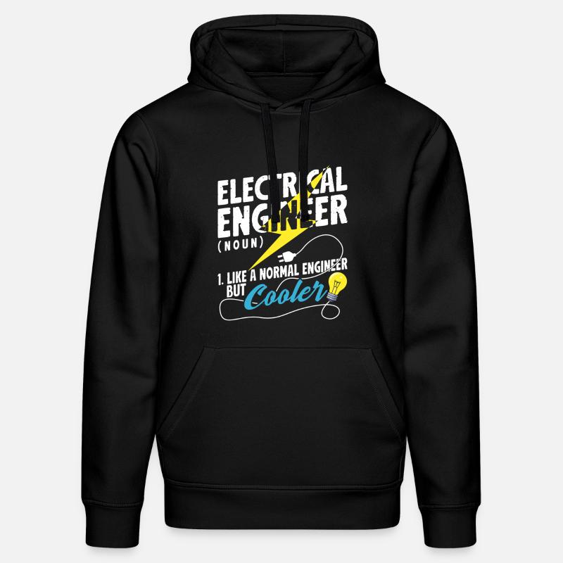 Electrical Engineer Definition Cool Funny - Stanley/Stella DRUMMER Unisex Organic Hoodie - black
