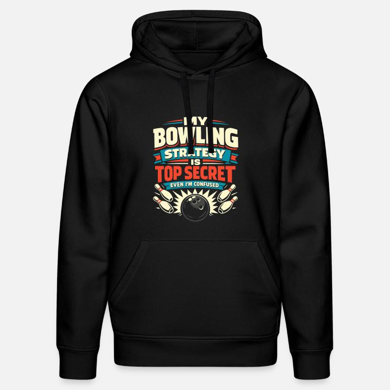 Stratégie de bowling - Sweat à capuche bio DRUMMER Stanley/Stella Unisexe - noir