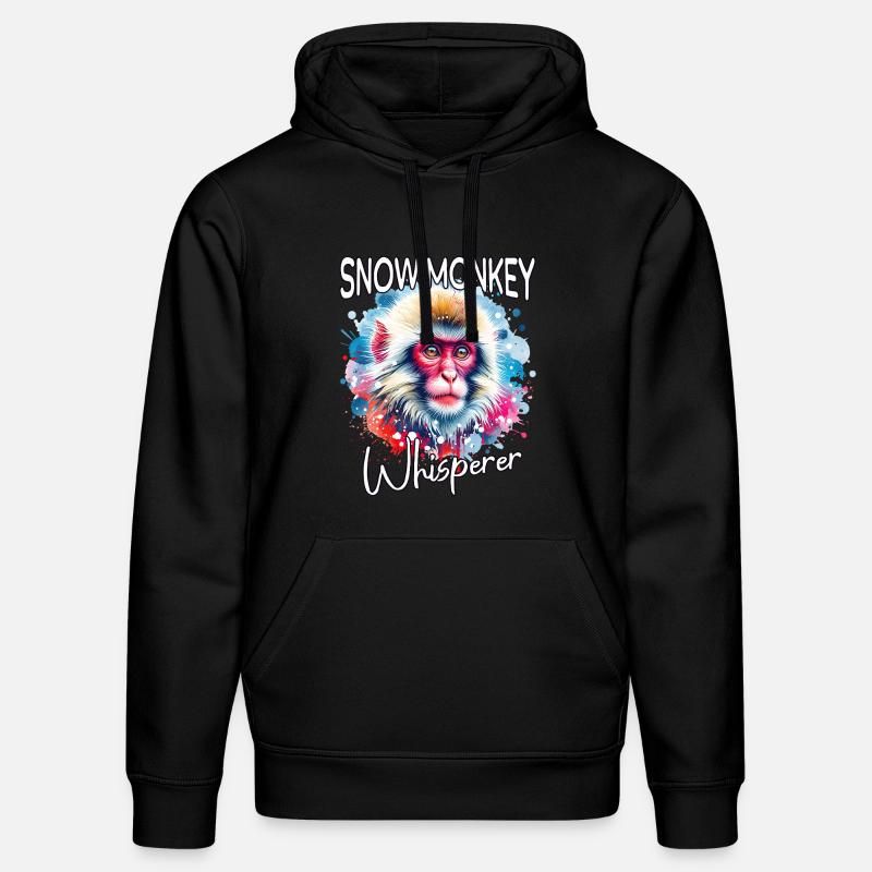 Schneeaffe Flüsterer - Stanley/Stella Unisex Bio-Hoodie DRUMMER  - Schwarz