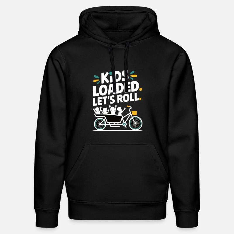Vélo cargo Kids Loaded - Sweat à capuche bio DRUMMER Stanley/Stella Unisexe - noir