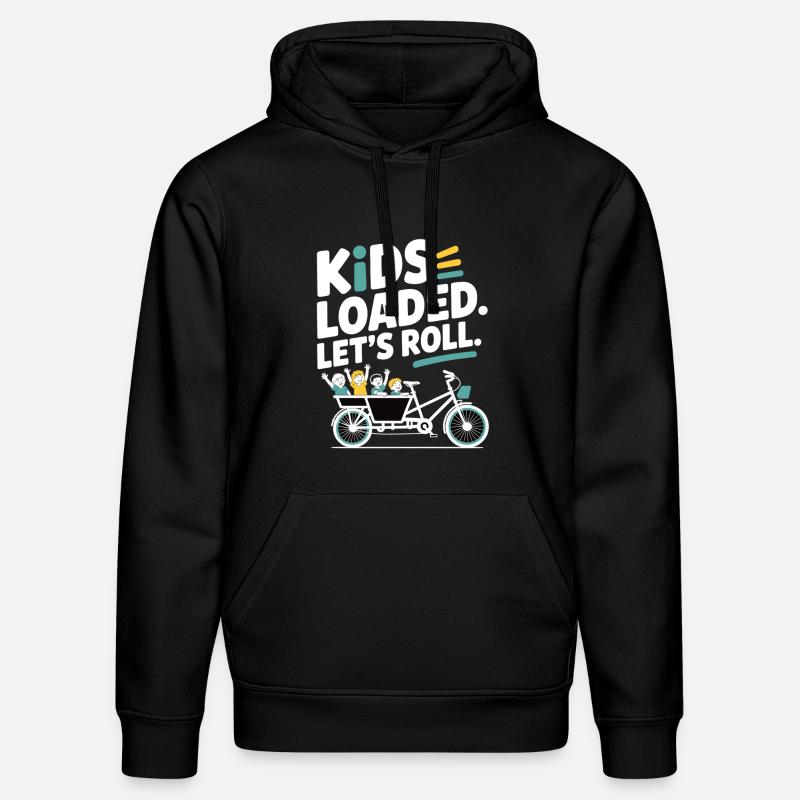 Vélo cargo Kids Loaded - Sweat à capuche bio DRUMMER Stanley/Stella Unisexe - noir
