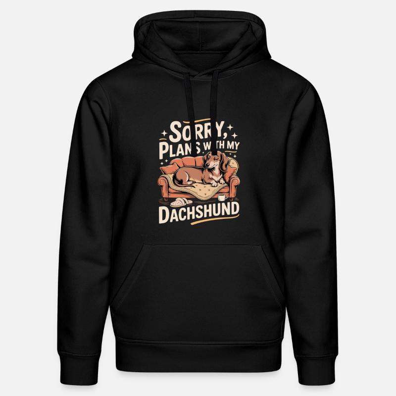 Teckels au lieu de plans - Sweat à capuche bio DRUMMER Stanley/Stella Unisexe - noir