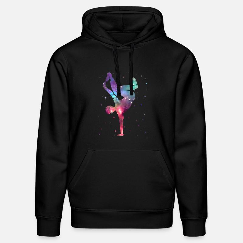 Breakdancing Breakdancer Space Breakdance - Stanley/Stella DRUMMER Unisex Organic Hoodie - black
