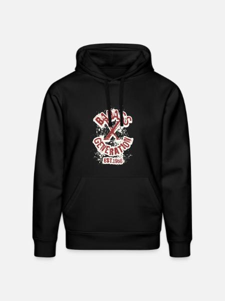 Badass Generation X 1966 - Stanley/Stella DRUMMER Unisex Organic Hoodie - black