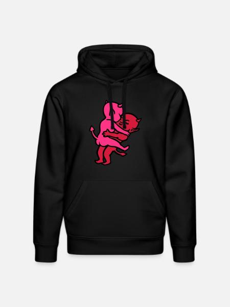 devil-sex ... of wicki_de - Stanley/Stella DRUMMER Unisex Organic Hoodie - black