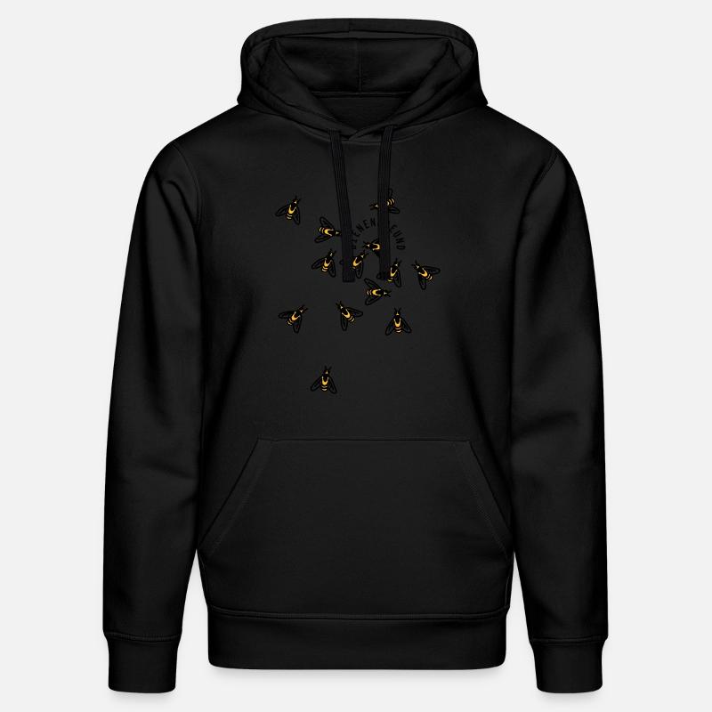 Bienen - Stanley/Stella Unisex Bio-Hoodie DRUMMER  - Schwarz