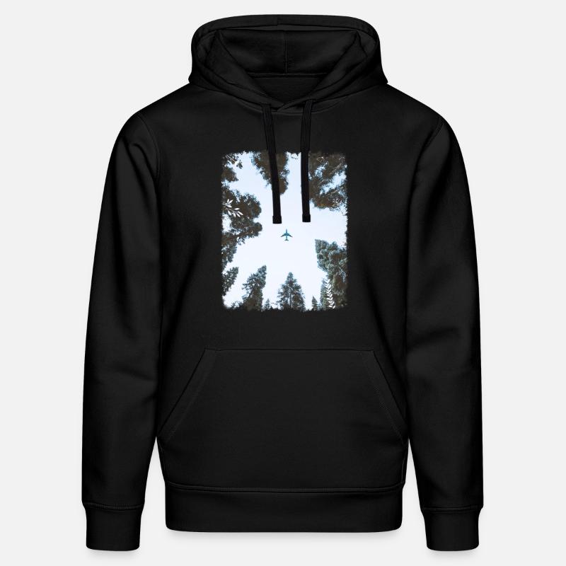 Forêt - Sweat à capuche bio DRUMMER Stanley/Stella Unisexe - noir