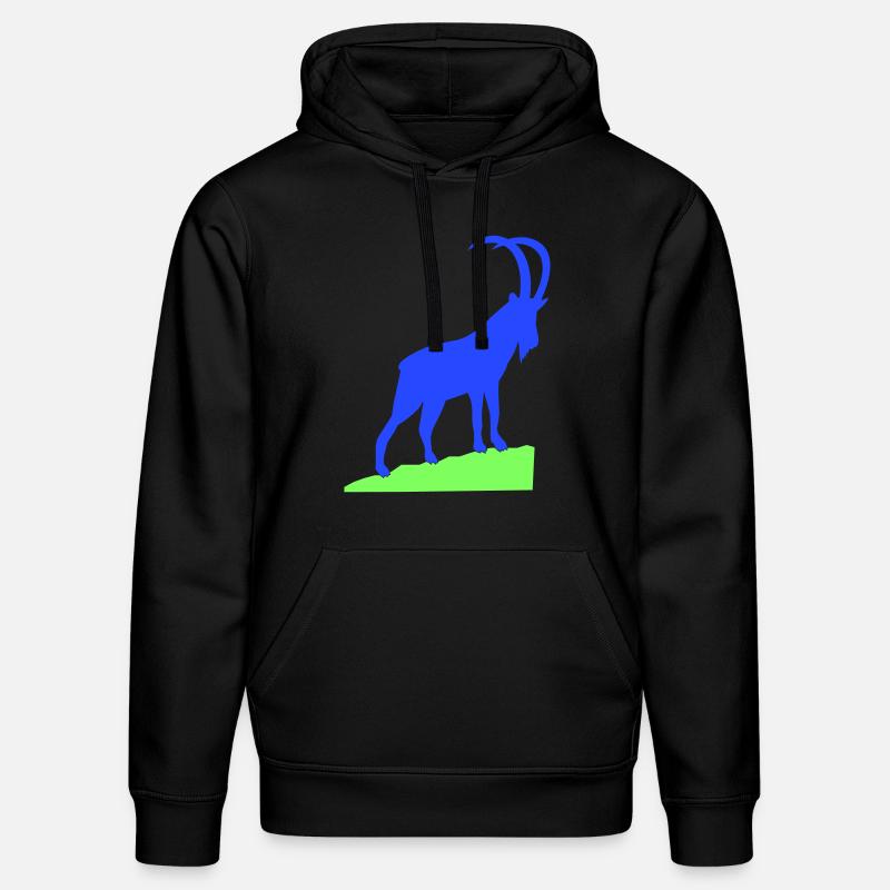 steinbock - Stanley/Stella Unisex Bio-Hoodie DRUMMER  - Schwarz