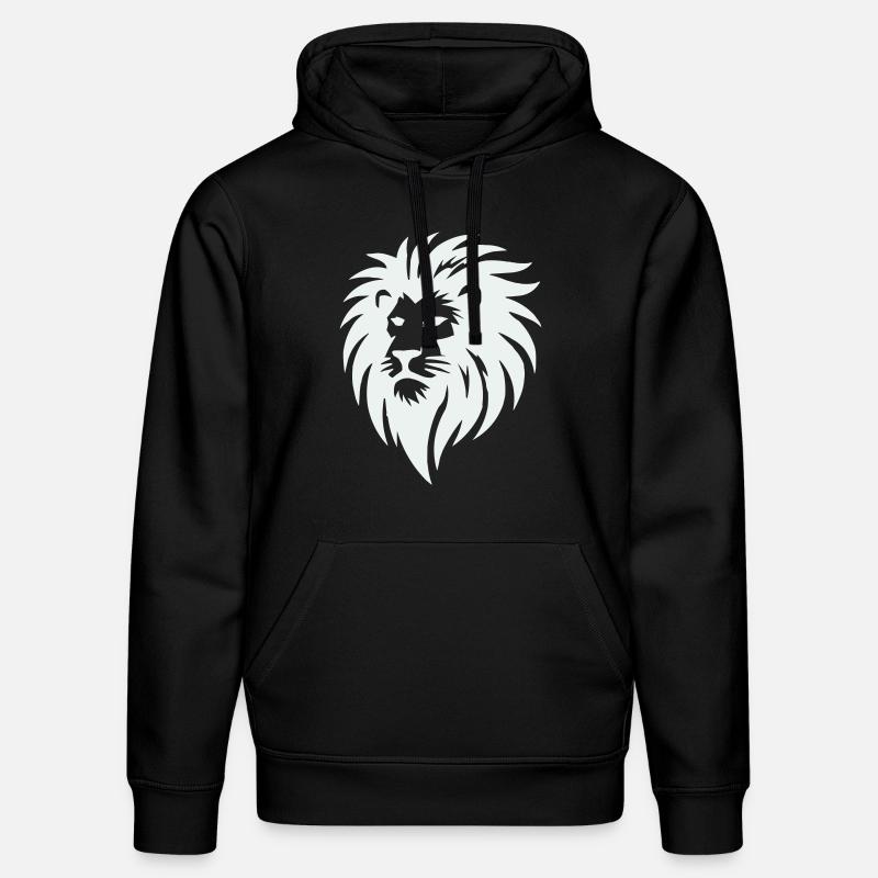 lion - Sweat à capuche bio DRUMMER Stanley/Stella Unisexe - noir