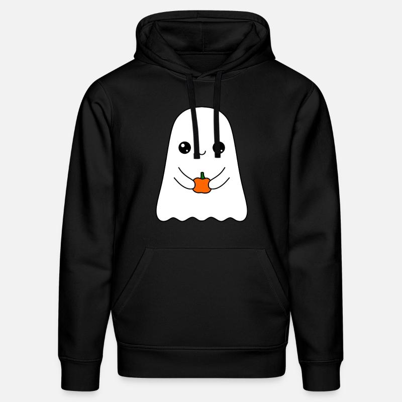 Fantôme mignon avec citrouille - Sweat à capuche bio DRUMMER Stanley/Stella Unisexe - noir