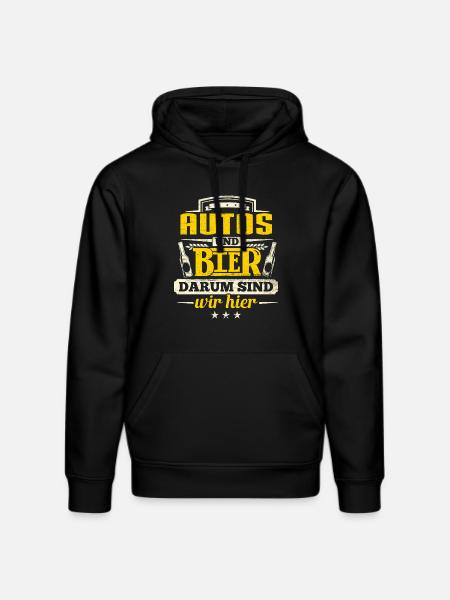 AUTOS und Bier - Stanley/Stella Unisex Bio-Hoodie DRUMMER - Schwarz