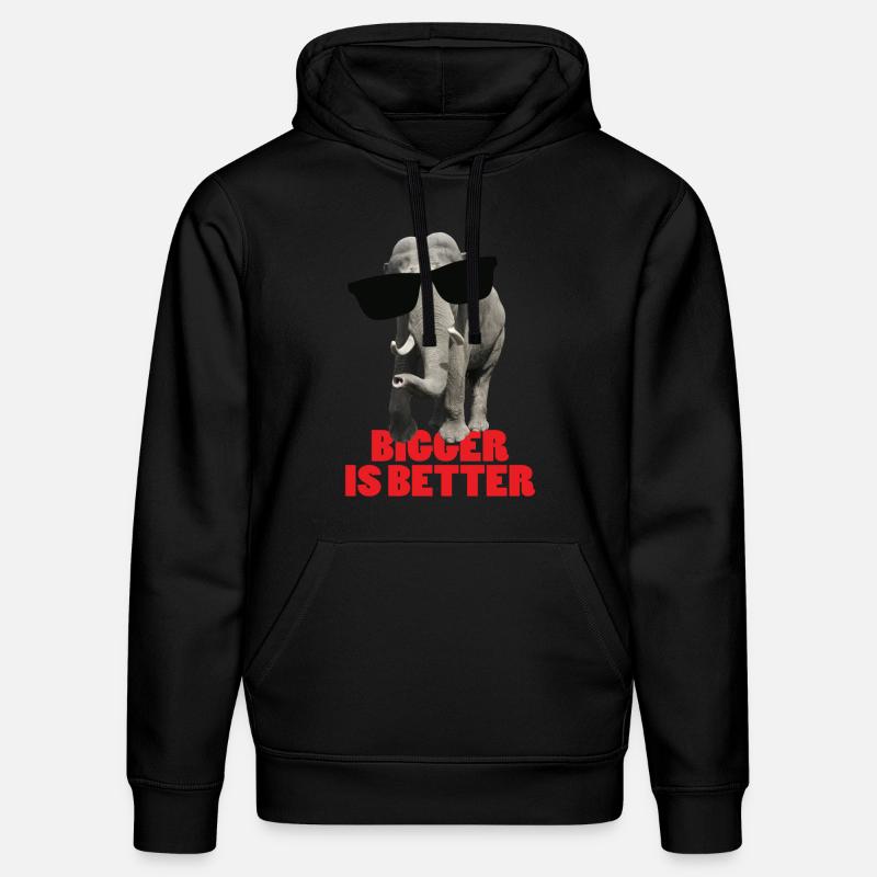 bigger_is_better - Sweat à capuche bio DRUMMER Stanley/Stella Unisexe - noir